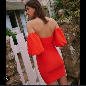 NWOT Free People Beach orange mini size small
